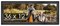 36x12 Wide Barnwood Picture Frame with UV-Resistant Acrylic & Acid Free Backing, Available in 6 Paint Finishes - Grey, Brown, White, and Black